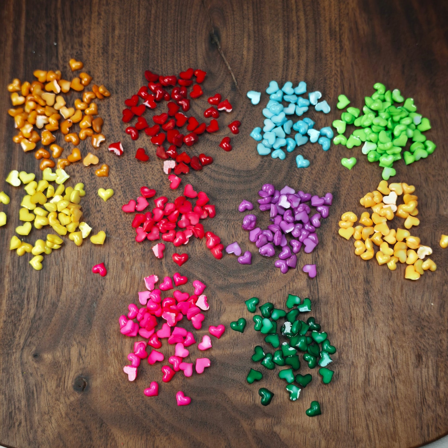 [KM6988]- 5mm Small Love Heart Resin Nails Charms