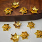 [KM6942]- 15mm Metal Six-Petal Flower Spacers, Beads Caps