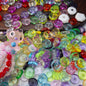 Video- [KM7004]- 13mm Clear Round Plate Stand Based Beads, with Pen Toppers Hole, Middle Hole Size For Beadable Pens Rod, Beads Thickness 4.5mm
