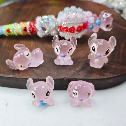 [KM7005]- 5 Pieces/Set Luminous Stitch Ornament Charms