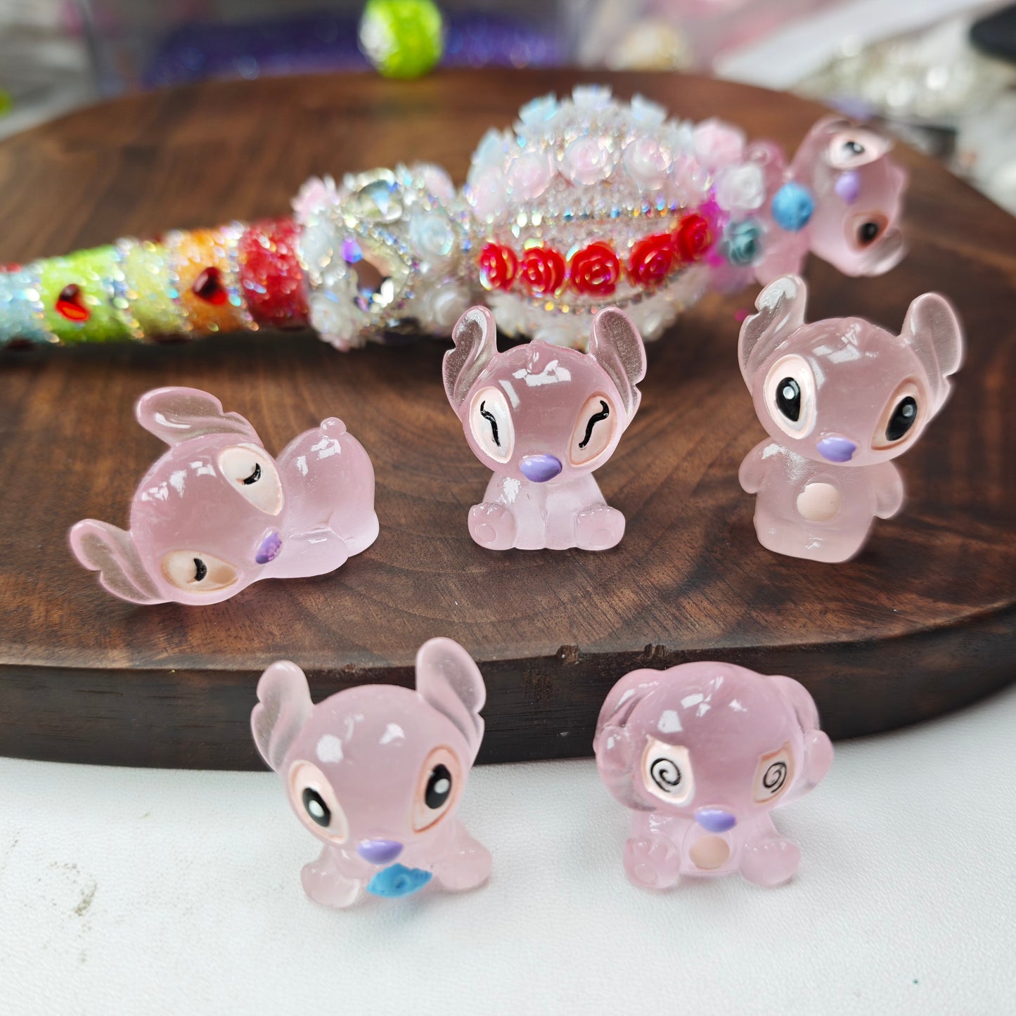 [KM7005]- 5 Pieces/Set Luminous Stitch Ornament Charms