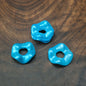 [KM5850]- 13mm Pearlescent Wavy Spacers, Acrylic Pearl Color Wavy Spacers Beads