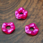 [KM5850]- 13mm Pearlescent Wavy Spacers, Acrylic Pearl Color Wavy Spacers Beads