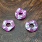 [KM5850]- 13mm Pearlescent Wavy Spacers, Acrylic Pearl Color Wavy Spacers Beads