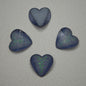 [KM7008]- 8mm*8mm Love Heart Shaped Petals Charms, Flat Bottom Peach Heart Resin Diamonds