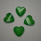 [KM7008]- 8mm*8mm Love Heart Shaped Petals Charms, Flat Bottom Peach Heart Resin Diamonds