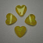 [KM7008]- 8mm*8mm Love Heart Shaped Petals Charms, Flat Bottom Peach Heart Resin Diamonds
