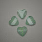 [KM7008]- 8mm*8mm Love Heart Shaped Petals Charms, Flat Bottom Peach Heart Resin Diamonds