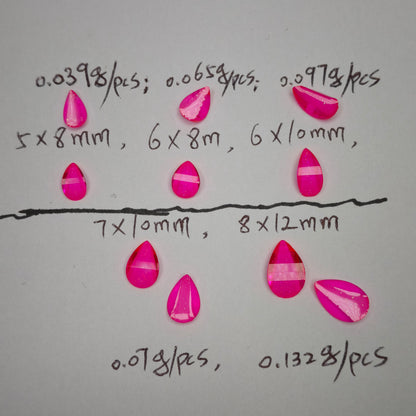 1000 Pieces/Bag Water Drop Shaped Petal Charms, Flat Bottom Resin Diamonds, 5 Sizes Choose [KM7010],[KM7011],[KM7012],[KM7013],[KM7014]