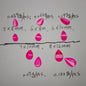 1000 Pieces/Bag Water Drop Shaped Petal Charms, Flat Bottom Resin Diamonds, 5 Sizes Choose [KM7010],[KM7011],[KM7012],[KM7013],[KM7014]
