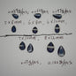 1000 Pieces/Bag Water Drop Shaped Petal Charms, Flat Bottom Resin Diamonds, 5 Sizes Choose [KM7010],[KM7011],[KM7012],[KM7013],[KM7014]