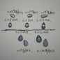 1000 Pieces/Bag Water Drop Shaped Petal Charms, Flat Bottom Resin Diamonds, 5 Sizes Choose [KM7010],[KM7011],[KM7012],[KM7013],[KM7014]