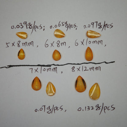 1000 Pieces/Bag Water Drop Shaped Petal Charms, Flat Bottom Resin Diamonds, 5 Sizes Choose [KM7010],[KM7011],[KM7012],[KM7013],[KM7014]