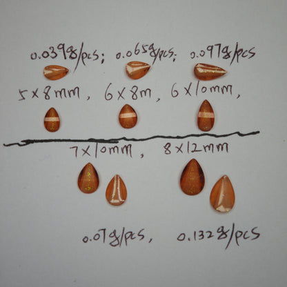1000 Pieces/Bag Water Drop Shaped Petal Charms, Flat Bottom Resin Diamonds, 5 Sizes Choose [KM7010],[KM7011],[KM7012],[KM7013],[KM7014]