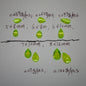1000 Pieces/Bag Water Drop Shaped Petal Charms, Flat Bottom Resin Diamonds, 5 Sizes Choose [KM7010],[KM7011],[KM7012],[KM7013],[KM7014]