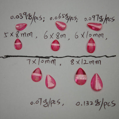 1000 Pieces/Bag Water Drop Shaped Petal Charms, Flat Bottom Resin Diamonds, 5 Sizes Choose [KM7010],[KM7011],[KM7012],[KM7013],[KM7014]