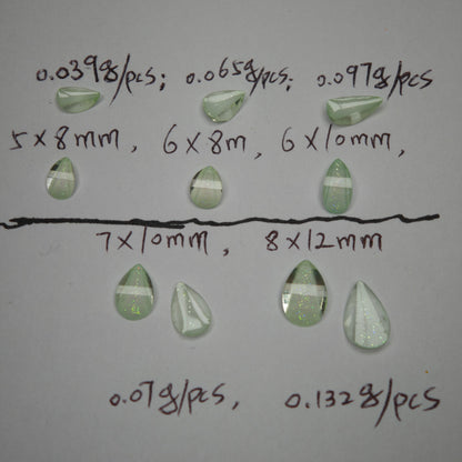 1000 Pieces/Bag Water Drop Shaped Petal Charms, Flat Bottom Resin Diamonds, 5 Sizes Choose [KM7010],[KM7011],[KM7012],[KM7013],[KM7014]