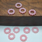 [KM6948]- 8mm Acrylic Pearl Circle Spacers Rings, Use for DIY Fancy Beads