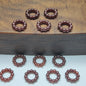 [KM6948]- 8mm Acrylic Pearl Circle Spacers Rings, Use for DIY Fancy Beads