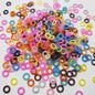 [KM6948]- 8mm Acrylic Pearl Circle Spacers Rings, Use for DIY Fancy Beads