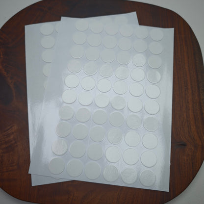 Circles Diameter Options: 8mm, 10mm, 15mm, 20mm, 25mm, 30mm, 40mm, Pre-Cut Nano Round Double Sided Sticker Tapes, Round Multiple Sizes:[KM7017]0.8cm, [KM6860]1cm, [KM7018]1.5cm, [KM6859]2cm, [KM7019]2.5cm, [KM7020]3cm, [KM7021]4cm