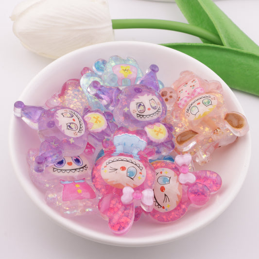 FS6026- Labubu Glitter Resin Beads