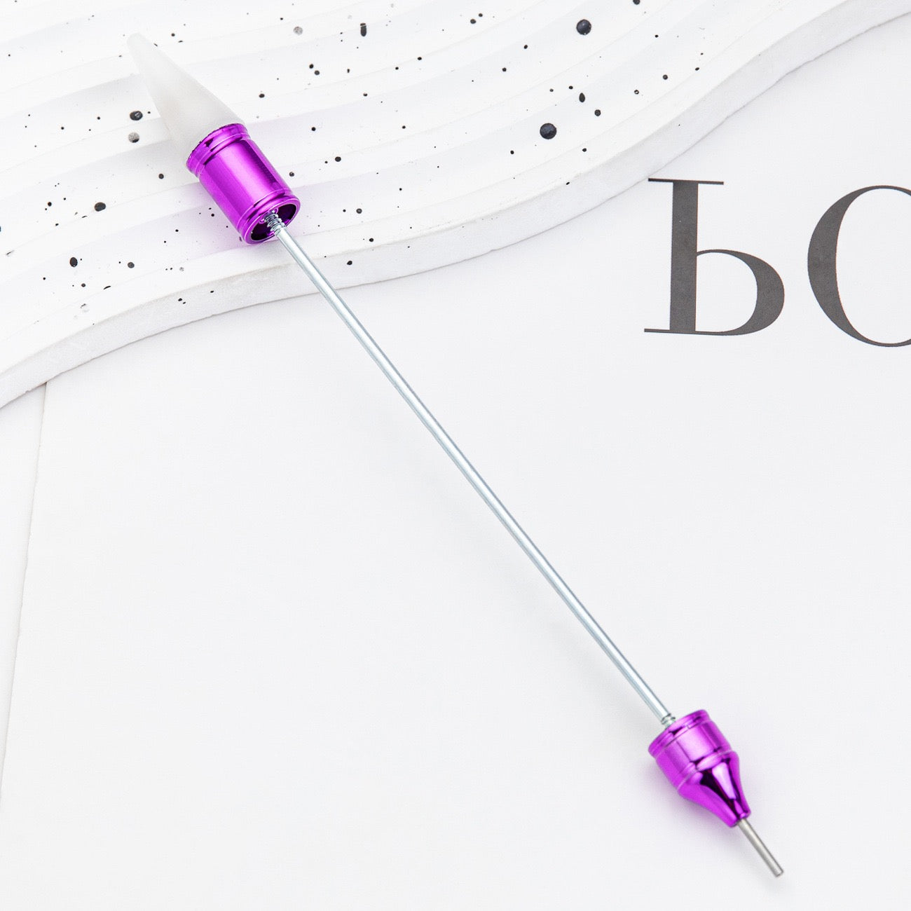 Beadable Double-headed Drill Pen Nail Tools