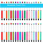 [KM2413]- New Style Plastic Beadable DIY Stylus Pens for iPhone, iPad, Tablets and All Touch Screen Devices