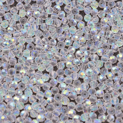 FS6054- Approximately 4mm Crystal Glass Beads AB