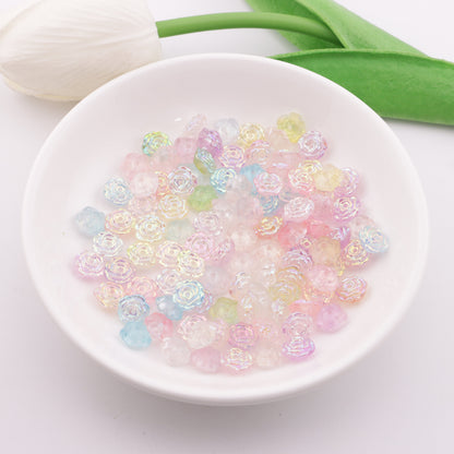 FS6055- 8mm Glow-In-The-Dark UV-Plated With Hole Roses