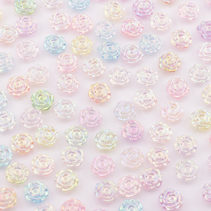 FS6055- 8mm Glow-In-The-Dark UV-Plated With Hole Roses