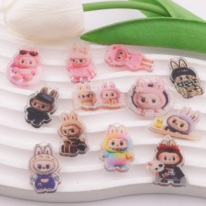 FS6075- Approximately 2 - 3 Cm Labubu Acrylic Hanging Hole
