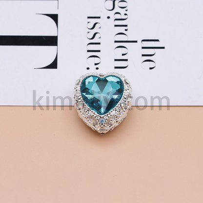 FS4845-Hollowed Heart Diamond Beads Fit For Beadable Pens