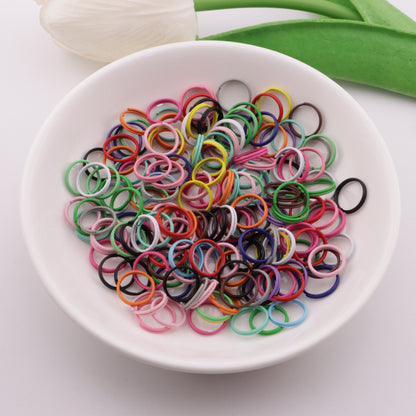 FS6088- 10mm Mixed-Color Solid Double-Layered Rings