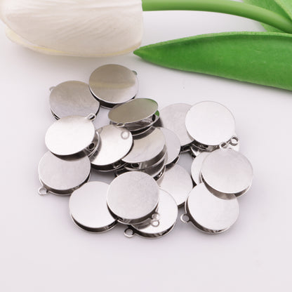 FS6101- 16mm Metal Based Beads With Hanging Holes