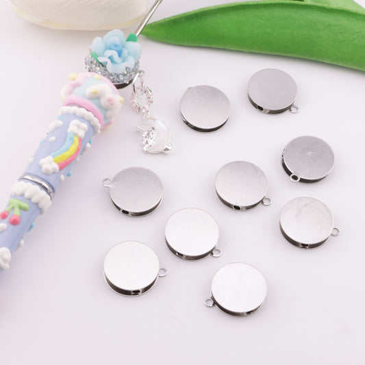 FS6101- 16mm Metal Based Beads With Hanging Holes