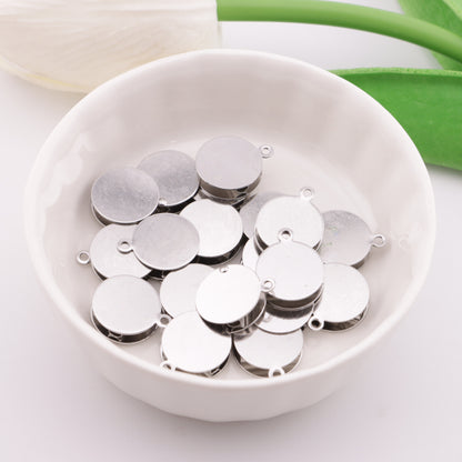 FS6100- 12mm Metal Based Beads With Hanging Holes