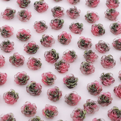 FS6082- 10mm Luminous Soft Flower Charms Luminescent Soft Flower Patches