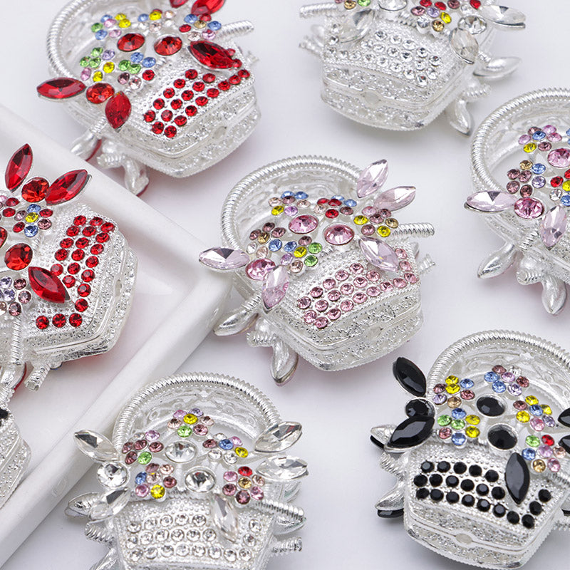 FS4952- Flower Basket Alloy Beads