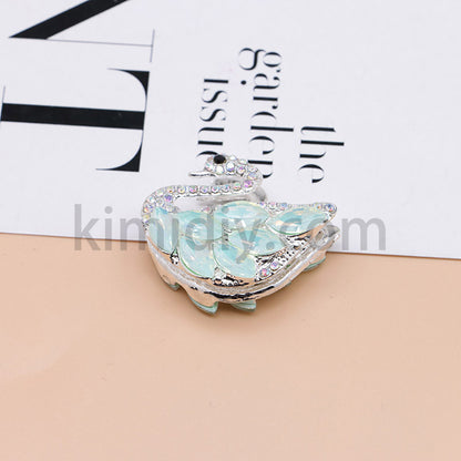 FS1622-Swan Diamond Alloy Beads Fit For Beadable Pens