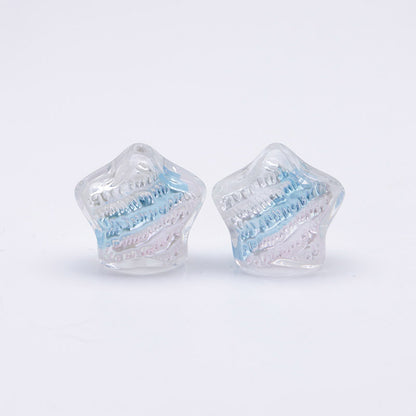 FS3692- 20mm Hand-Painted Oil Painting Bead Five-Pointed Stars