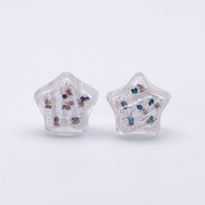 FS3692- 20mm Hand-Painted Oil Painting Bead Five-Pointed Stars