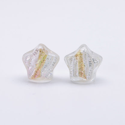 FS3692- 20mm Hand-Painted Oil Painting Bead Five-Pointed Stars