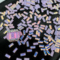 [KM0014]- 3mm*7mm Rectangle Mocha Crystal Diamond Nail Charms, For Making Fancy Bead Or Fancy Pen
