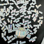 [KM0014]- 3mm*7mm Rectangle Mocha Crystal Diamond Nail Charms, For Making Fancy Bead Or Fancy Pen