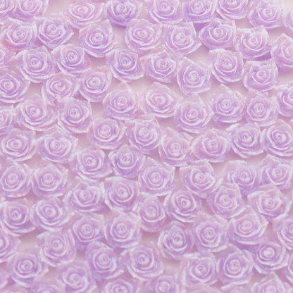 FS6140- 9mm Luminous Soft Flower Charms Night - Glow Soft Flower Patches