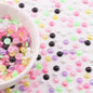 [KM3640]- 5mm AB Color Half Round Pearl Colored Plated