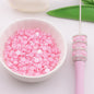 [KM3640]- 5mm AB Color Half Round Pearl Colored Plated