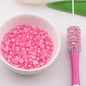 [KM3640]- 5mm AB Color Half Round Pearl Colored Plated