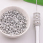 [KM3640]- 5mm AB Color Half Round Pearl Colored Plated